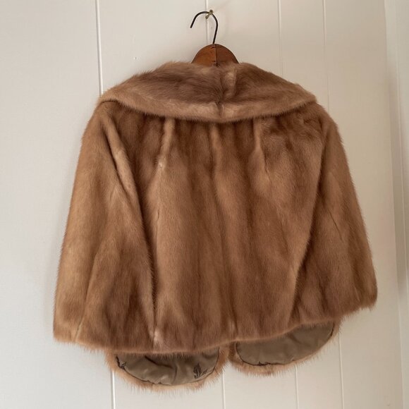 Vintage 1940s Mink Fur Capelet – XS – Exceptional Condition - Picture 4 of 8